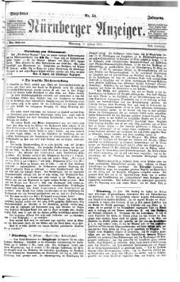 Nürnberger Anzeiger Montag 20. Februar 1871