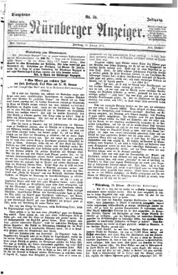 Nürnberger Anzeiger Freitag 24. Februar 1871