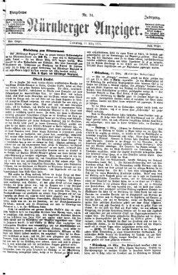 Nürnberger Anzeiger Sonntag 12. März 1871