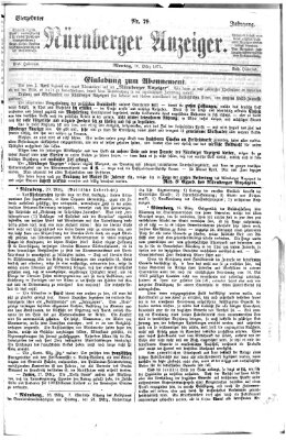 Nürnberger Anzeiger Montag 20. März 1871