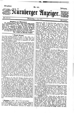 Nürnberger Anzeiger Donnerstag 13. April 1871