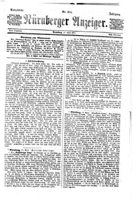 Nürnberger Anzeiger Samstag 15. April 1871