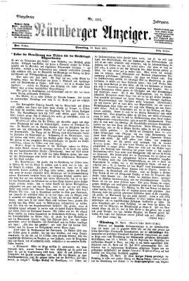 Nürnberger Anzeiger Samstag 22. April 1871