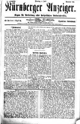 Nürnberger Anzeiger Dienstag 4. Juli 1871