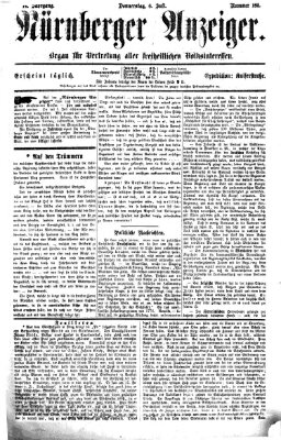 Nürnberger Anzeiger Donnerstag 6. Juli 1871