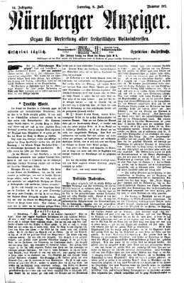 Nürnberger Anzeiger Samstag 8. Juli 1871