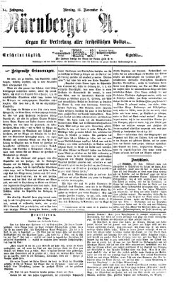 Nürnberger Anzeiger Montag 13. November 1871