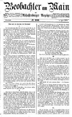 Beobachter am Main und Aschaffenburger Anzeiger Mittwoch 5. Juli 1871