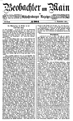 Beobachter am Main und Aschaffenburger Anzeiger Dienstag 5. September 1871