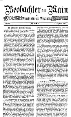 Beobachter am Main und Aschaffenburger Anzeiger Sonntag 17. Dezember 1871