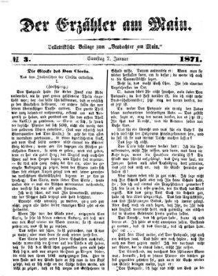 Der Erzähler am Main (Beobachter am Main und Aschaffenburger Anzeiger) Samstag 7. Januar 1871