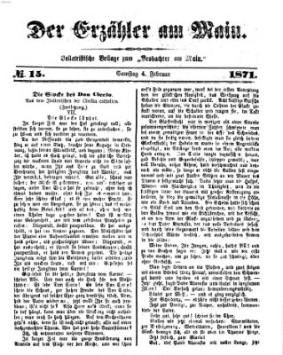 Der Erzähler am Main (Beobachter am Main und Aschaffenburger Anzeiger) Samstag 4. Februar 1871