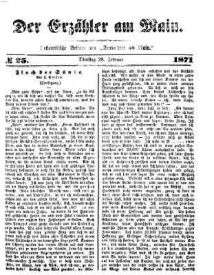 Der Erzähler am Main (Beobachter am Main und Aschaffenburger Anzeiger) Dienstag 28. Februar 1871