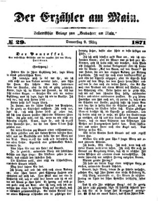 Der Erzähler am Main (Beobachter am Main und Aschaffenburger Anzeiger) Donnerstag 9. März 1871