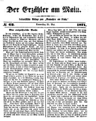 Der Erzähler am Main (Beobachter am Main und Aschaffenburger Anzeiger) Donnerstag 25. Mai 1871