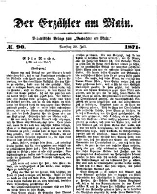 Der Erzähler am Main (Beobachter am Main und Aschaffenburger Anzeiger) Samstag 29. Juli 1871