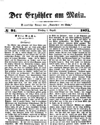 Der Erzähler am Main (Beobachter am Main und Aschaffenburger Anzeiger) Dienstag 1. August 1871