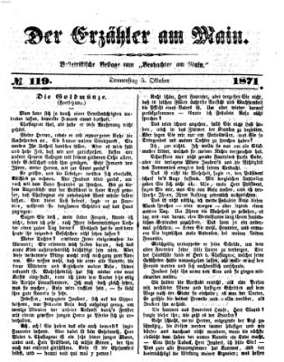 Der Erzähler am Main (Beobachter am Main und Aschaffenburger Anzeiger) Donnerstag 5. Oktober 1871