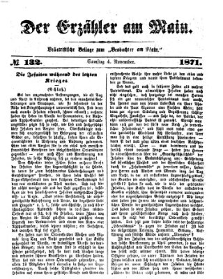 Der Erzähler am Main (Beobachter am Main und Aschaffenburger Anzeiger) Samstag 4. November 1871