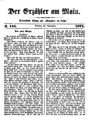 Der Erzähler am Main (Beobachter am Main und Aschaffenburger Anzeiger) Samstag 25. November 1871