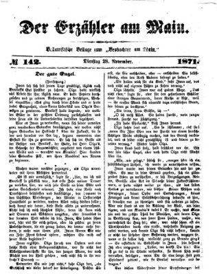 Der Erzähler am Main (Beobachter am Main und Aschaffenburger Anzeiger) Dienstag 28. November 1871