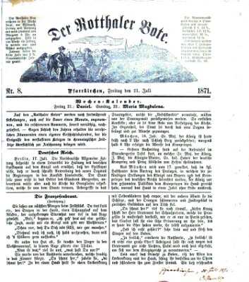 Rottaler Bote Freitag 21. Juli 1871