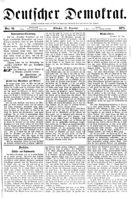 Deutscher Demokrat (Pfälzische Volkszeitung) Samstag 23. Dezember 1871