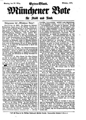 Münchener Bote für Stadt und Land Sonntag 26. März 1871