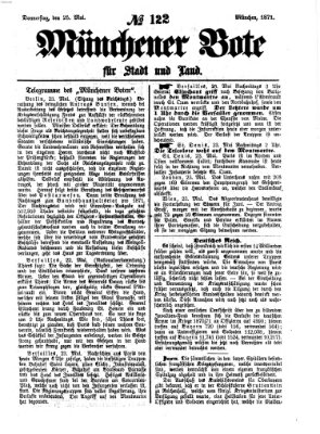 Münchener Bote für Stadt und Land Freitag 26. Mai 1871