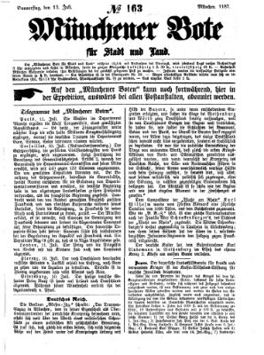 Münchener Bote für Stadt und Land Donnerstag 13. Juli 1871