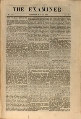 Examiner Samstag 20. Mai 1843