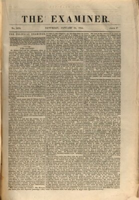 Examiner Samstag 13. Januar 1844