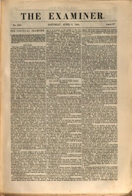 Examiner Samstag 6. April 1844