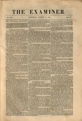 Examiner Samstag 17. August 1844