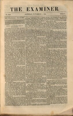 Examiner Samstag 9. November 1844