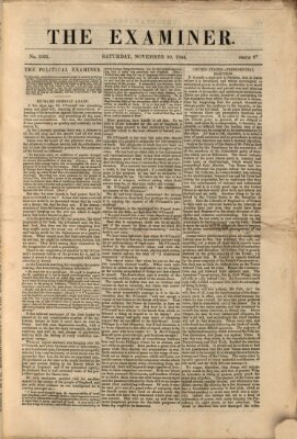 Examiner Samstag 30. November 1844