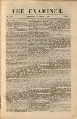 Examiner Samstag 7. Dezember 1844