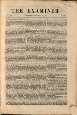 Examiner Samstag 14. Dezember 1844