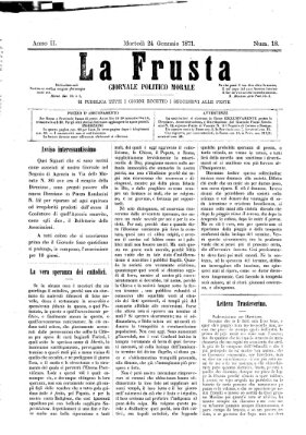 La frusta Dienstag 24. Januar 1871