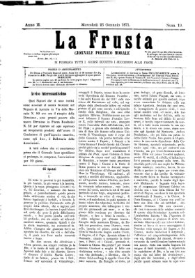 La frusta Mittwoch 25. Januar 1871