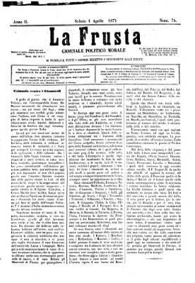 La frusta Samstag 1. April 1871