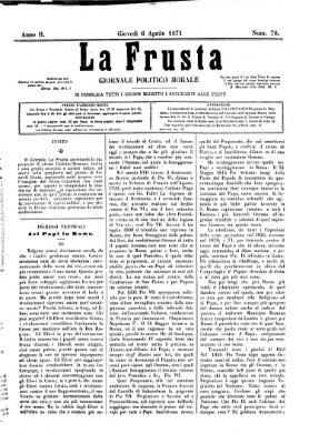 La frusta Donnerstag 6. April 1871