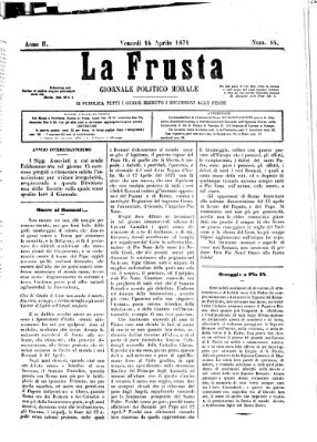 La frusta Freitag 14. April 1871