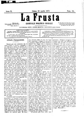 La frusta Samstag 15. April 1871