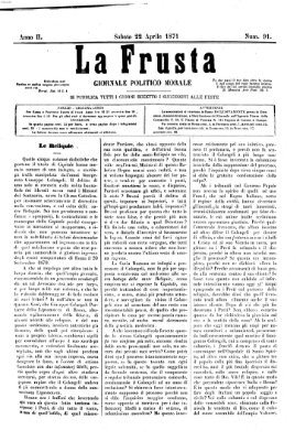 La frusta Samstag 22. April 1871