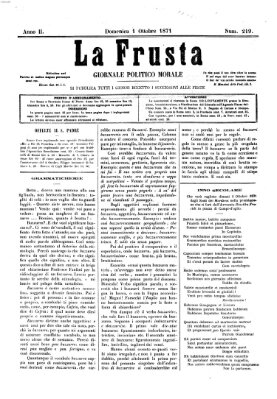 La frusta Sonntag 1. Oktober 1871