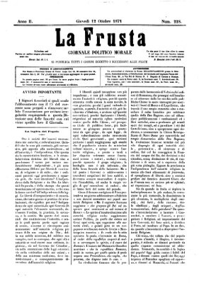 La frusta Donnerstag 12. Oktober 1871