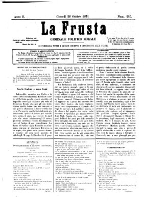 La frusta Donnerstag 26. Oktober 1871