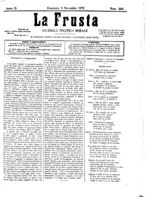 La frusta Sonntag 5. November 1871