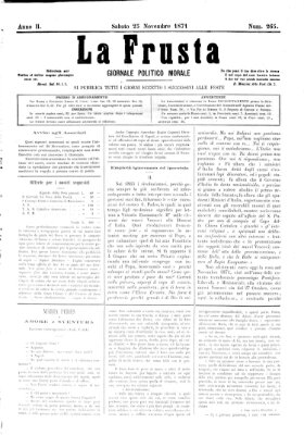 La frusta Samstag 25. November 1871